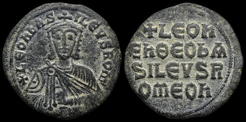 Ancient Byzantine coin of Leo VI The Wise minted in Constantinople